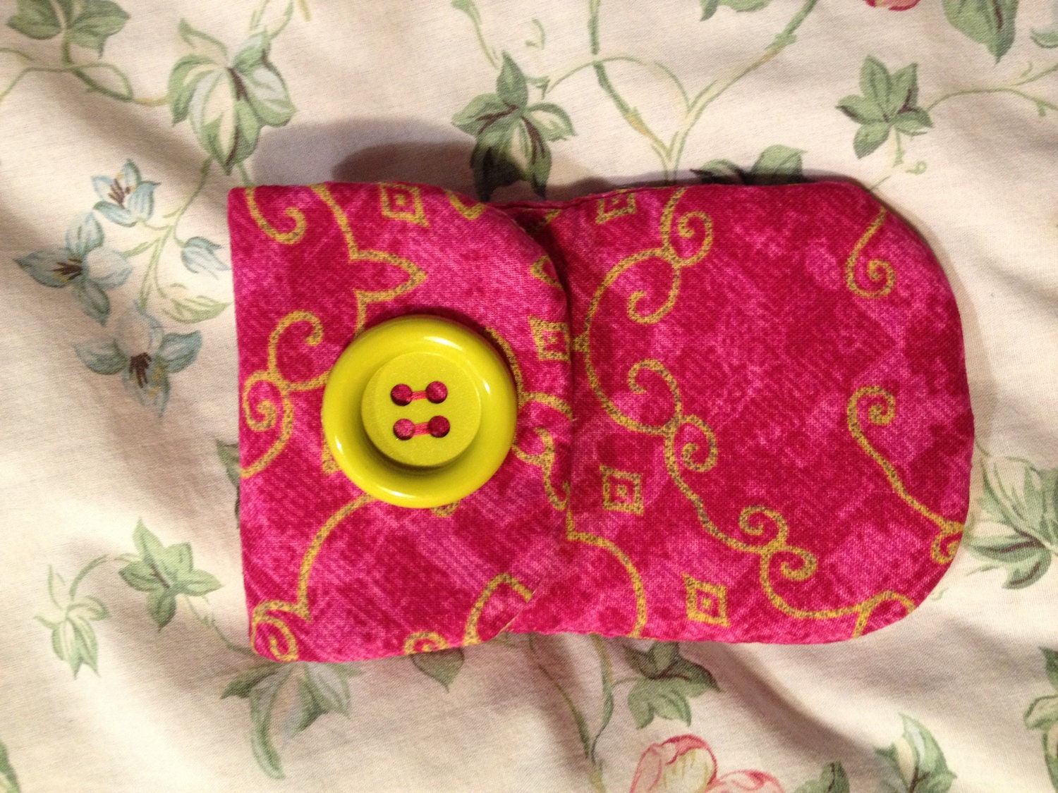 Phone Cover Pink Padded Quilted
