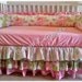 Boutique 3 piece set. Puffy bumper, fitted sheet, 3 tiered skirt. YOU choose prints