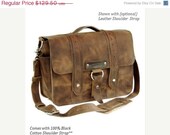 Summer Sale 14" Distressed Tan Newtown Voyager Laptop Bag - Made in America