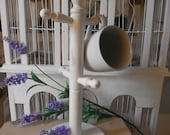 mug rack shabby chic rustic white wood jewelry rack mug tree jewelry tree kitchen decor rustic kitchen