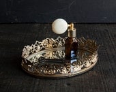 Gold Vanity Tray -Victorian Rustic Vintage
