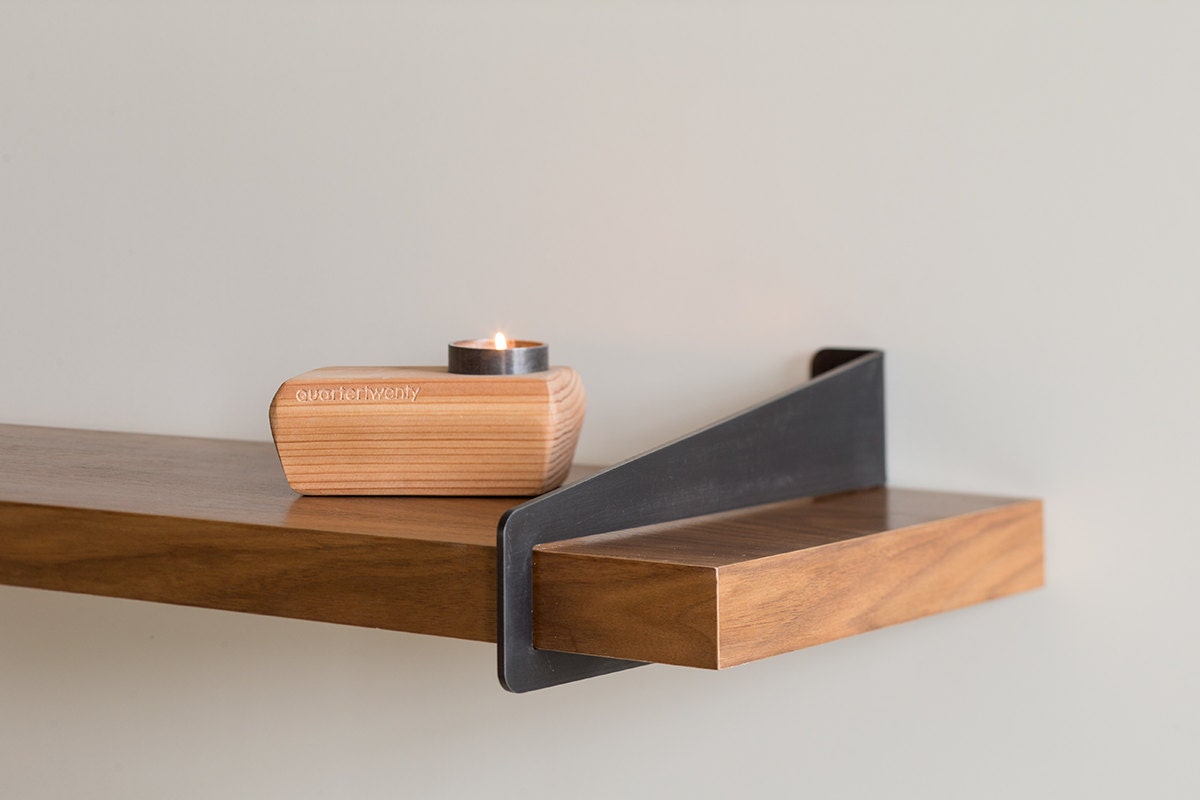 Wall Stirrup Shelf Brackets - (brackets only, shelf not included)