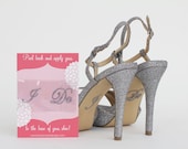SALESilver Pearl "I Do" Shoe Stickers (Design D)
