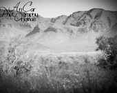 Arizona Mountains number 3 8x10 Fine Art Black and White