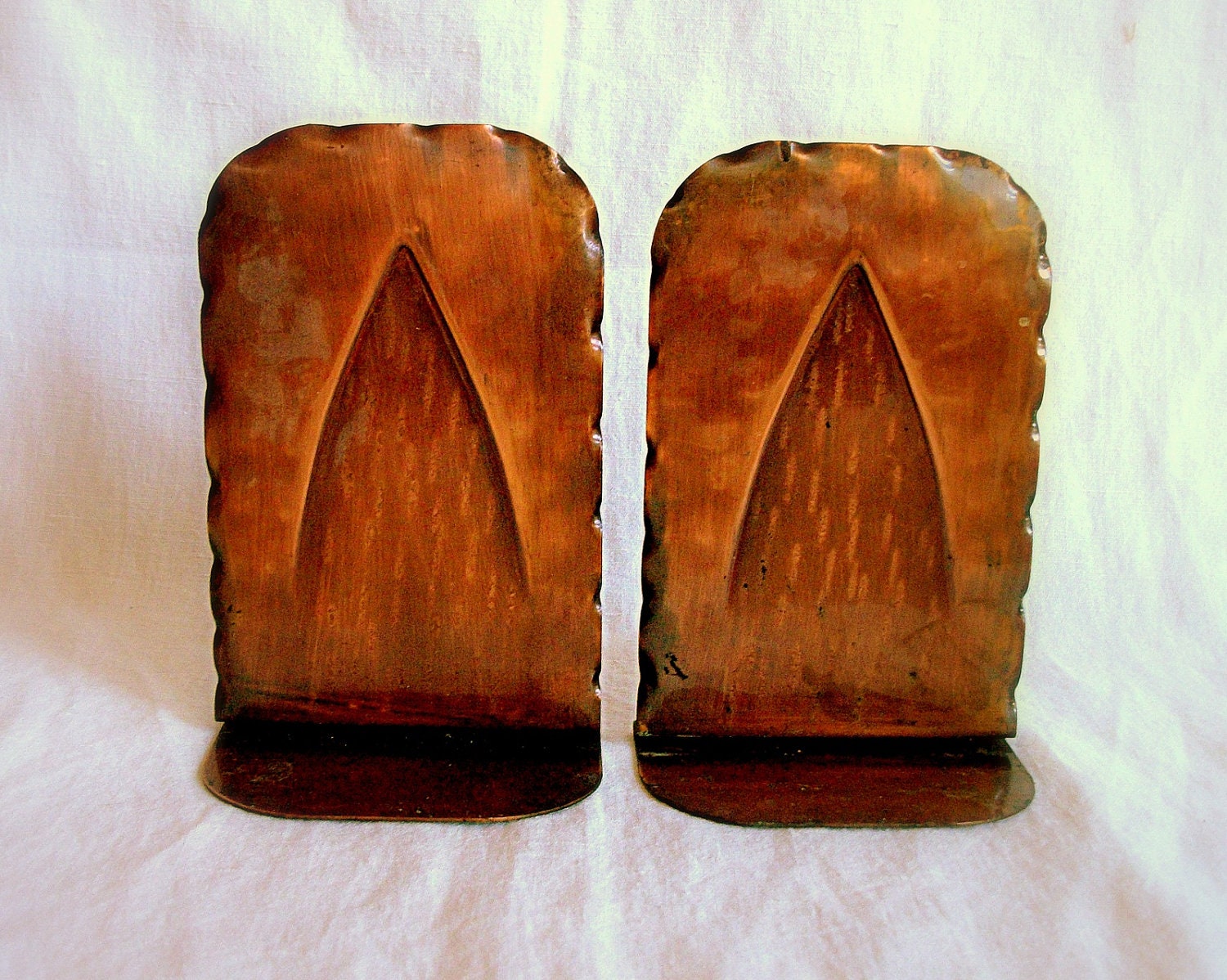 Vintage Copper Bookends