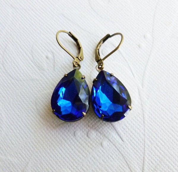 Sapphire Blue Earrings
