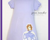 Sofia the First Applique Tunic Dress Available in Sizes 3, 4, 5 and 6