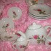 SALE.......SHABBY CHIC Child s Tea Set  Pink Princess Roses Vintage Porcelain Dishes  Collectible Teapot Marie Antoinette