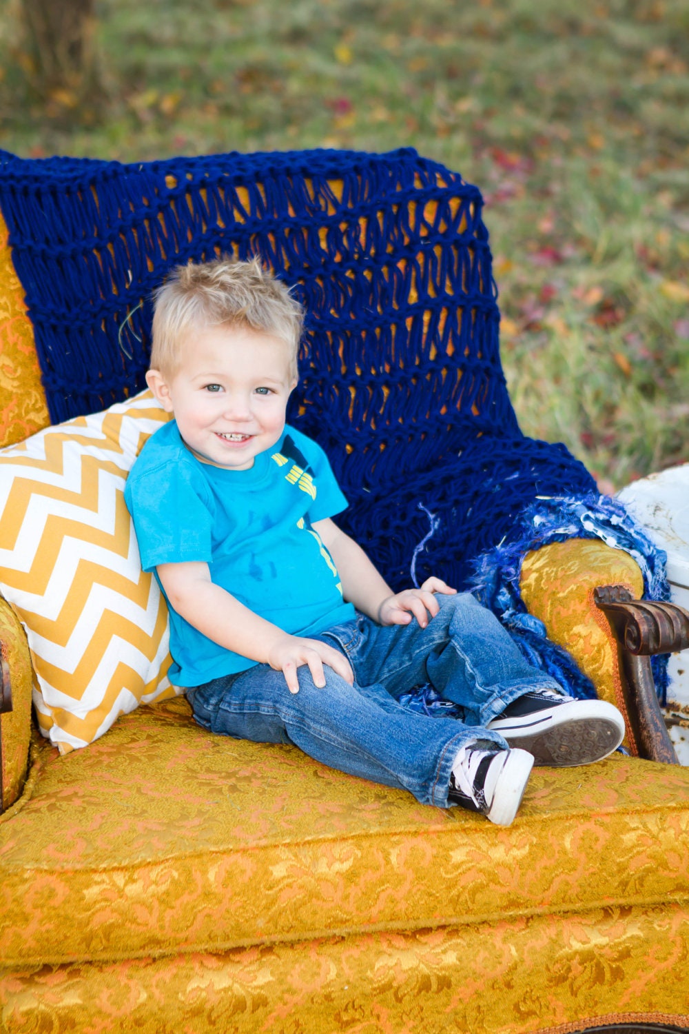 Blue Throw Rug