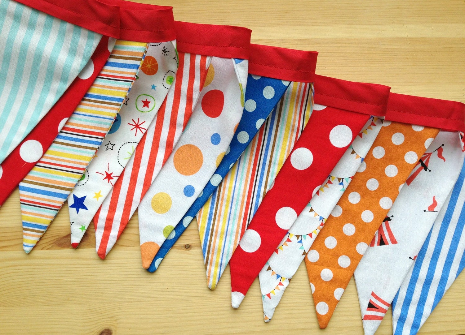 NEW - Circus Pennant Garland -  Made to Order