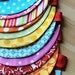 Pennant or Scalloped Fabric Bunting/Garland - Red
