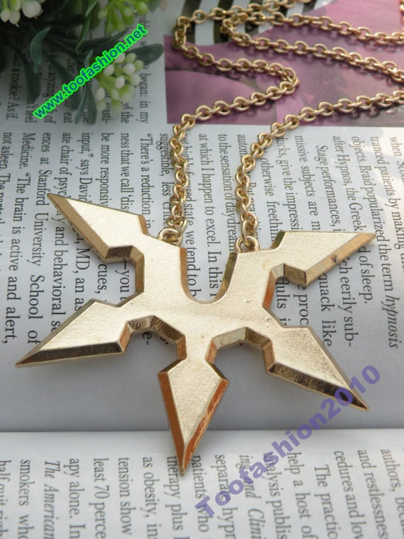 Pretty retro gold 5 arrow necklace pendant jewelry punk style