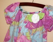 Size 7 lavender floral peasant dress