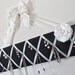 Original French Jewelry Hanger - 100% Black Dupioni Silk Fabric with Silk Ivory Bow