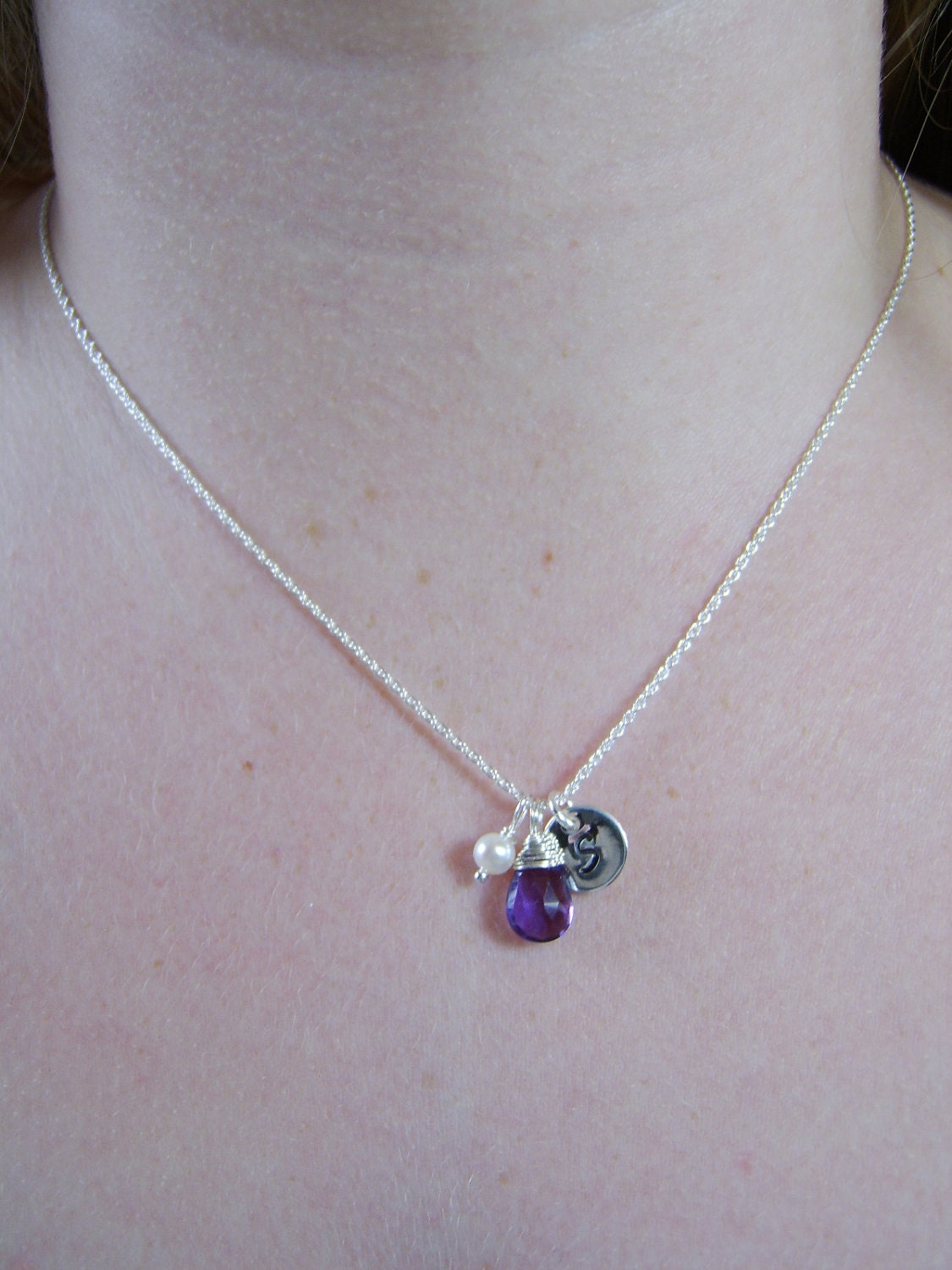 Initial Bridesmaid Necklace - Set of 3 - Personalized Jewelry Gift