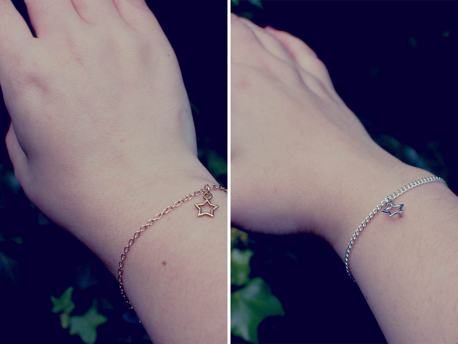 Giver of Stars - Gold OR silver plated star bracelet by benitablue