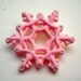 Ornament Snowflake Pink Pastel UNIQUE SUGAR CRAFT Hand Piped Christmas Winter Weddings Unique Gifts Winter Holiday Decor Baby Girl