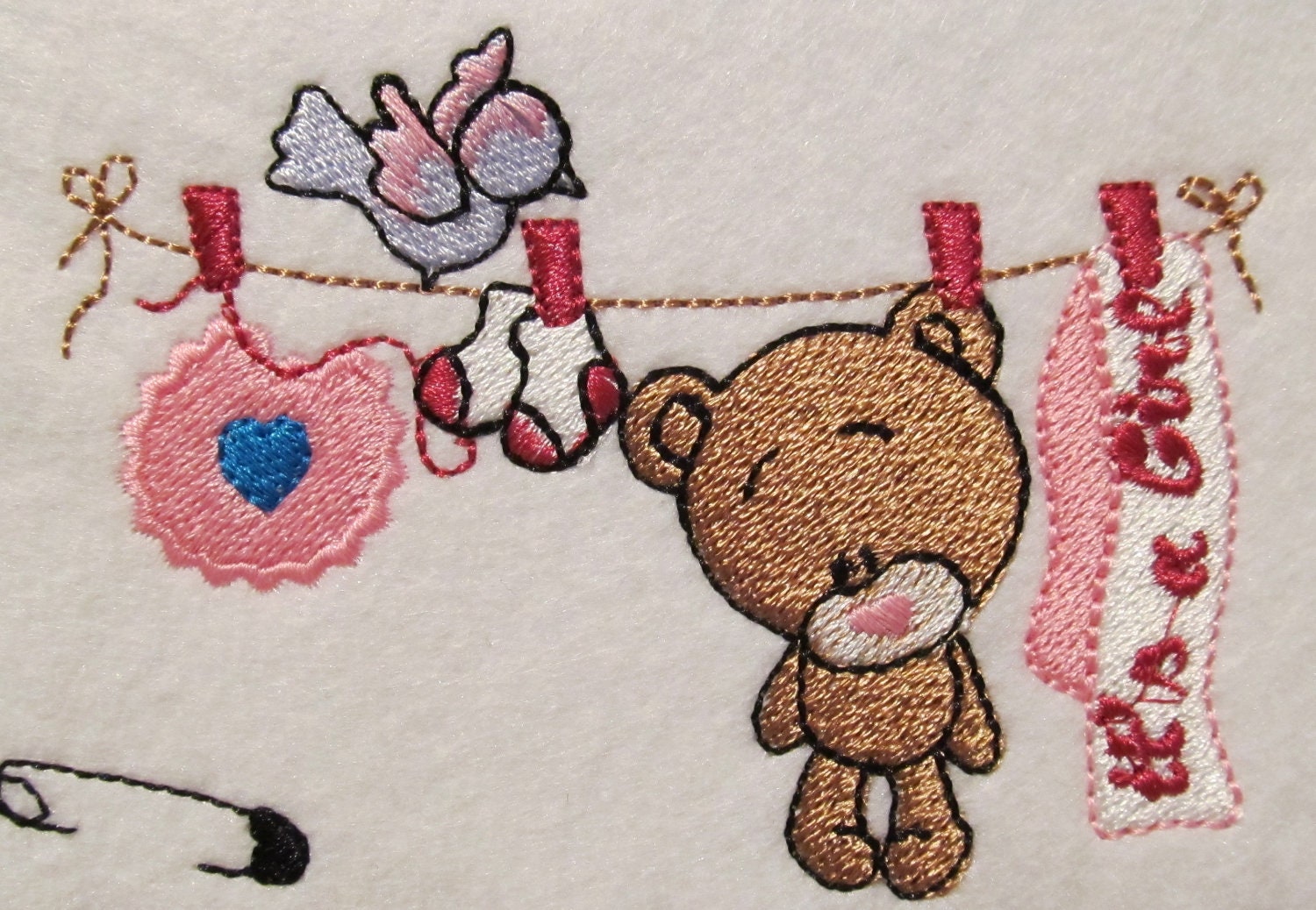 Its a Girl and Its a boy, Teddy Bear and Pretty Bunny - machine embroidery designs for embroidery hoop 4x4 inches