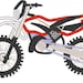 Bike - machine embroidery applique and filled  design - multiple sizes, for hoop 4x4,5x7, 6x10