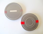 Small Vintage Metal Film Canister, Set of Two Gray Metal Industrial  Storage - AmyKristineVintage
