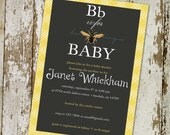 gender reveal party invitation or baby shower invitation, bee, What will it BEE, DIY PRINTABLE (item 1440)