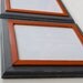 2) 8x10 Inner Stacked Distressed Picture Frames - Orange and Gray - Or Choose Your Color