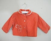 Vintage 1960s Corduroy Baby Jacket / Squirrel - ThriftyVintageKitten