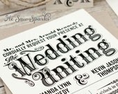 Vintage Printable Wedding Invitation - Time Stands Still Collection