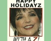 LIZA WITH A Z Christmas - Liza Minnelli Holiday Card - Funny Christmas Card