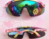 Vtg NEW Hawaiian Tropical 80s Floral Sunglasses