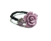 Purple Rose Ring Stretch- Adjustable