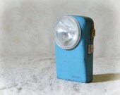 Flashlight Blue Vintage French Torch light