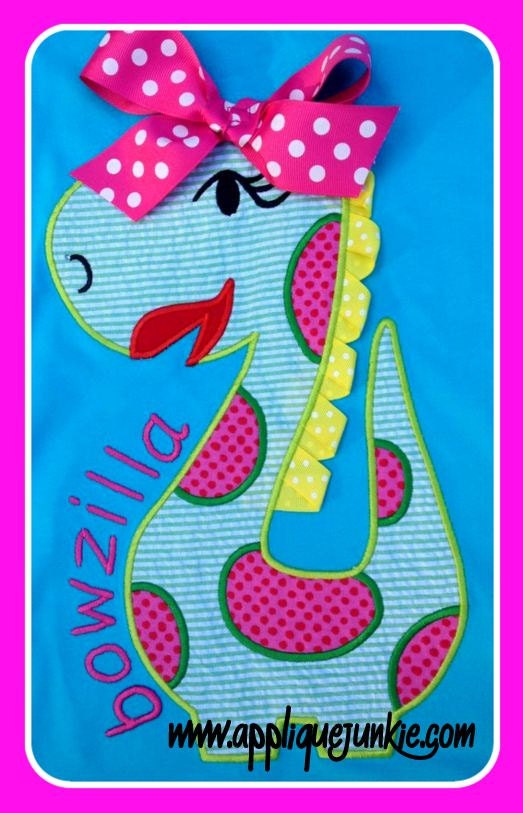 Bowzilla Machine Applique Design