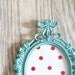 Petite Ornate Vintage Oval Picture Frame