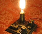Steampunk Lamp Steam Punk Light Edison Conrow Desk Lamp Vintage Antique Light Victorian Industrial Lamp Home Decor By Victorian Machines