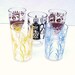 Vintage Juice Glasses, Juice Tumblers, Retro Kitchenware, Drinking Glasses - 4 ozs