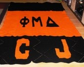 Sorority/Fraternity Afghan - Made to order