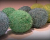 Natural Wool Dryer Balls---Set of 8---You pick colors--Unscented or Scented