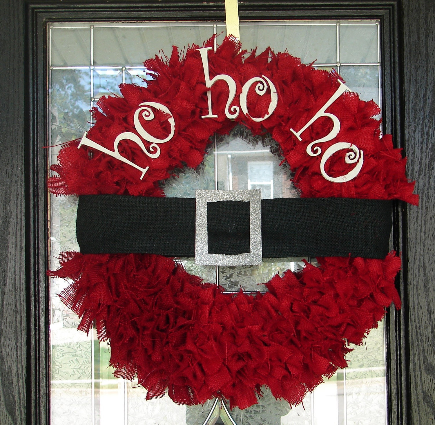 Santa Ho Ho Ho Wreath