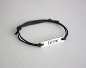 LOVE Bracelet or Anklet - Tibetan Silver