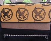 Made to Order Handstamped Mockingjay Coupon Holder