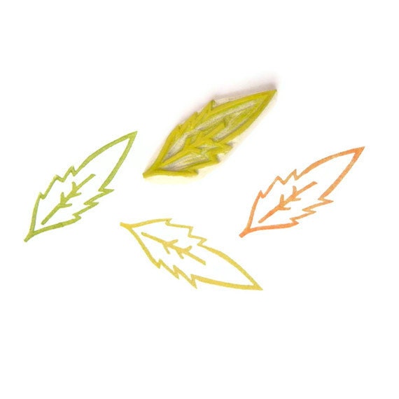 Dandelion Leaf Stamp - Rubber Stamp - Cling Rubber Stamp