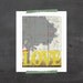 Grow Love Print, PRINT Typography Art,  Inspirational Art PRINT, Grow Love Tree Wall Art, Typography Print Wall Art