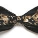 Black and vintage rose bow bandeau- Made to order
