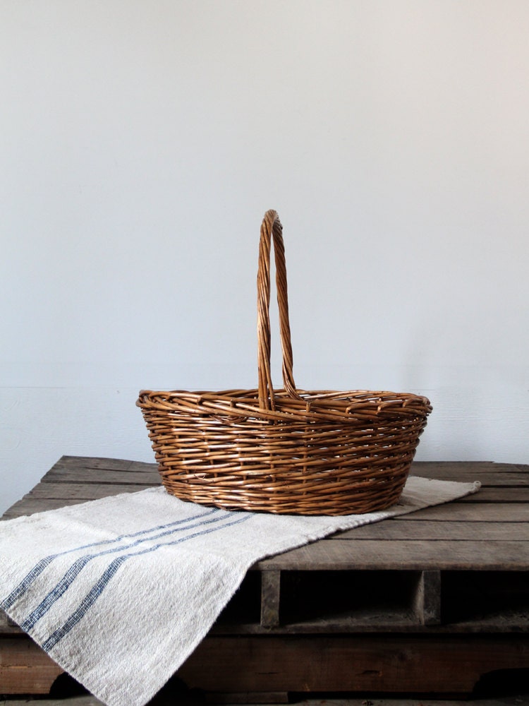 Vintage XL Woven Basket / Big Basket