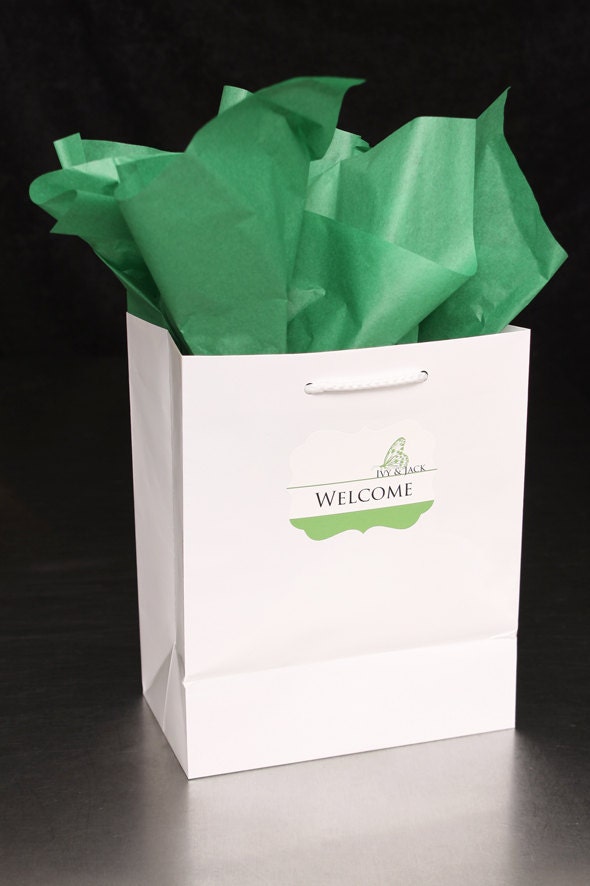 Custom Wedding Stickers Die Cut - Butterfly  - Guest Bag Labels - Candy Bar Stickers - Envelope Seals Custom Designed