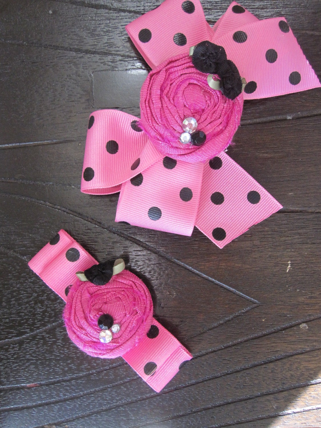My Doggie & Me 2 pc custom matching clip set