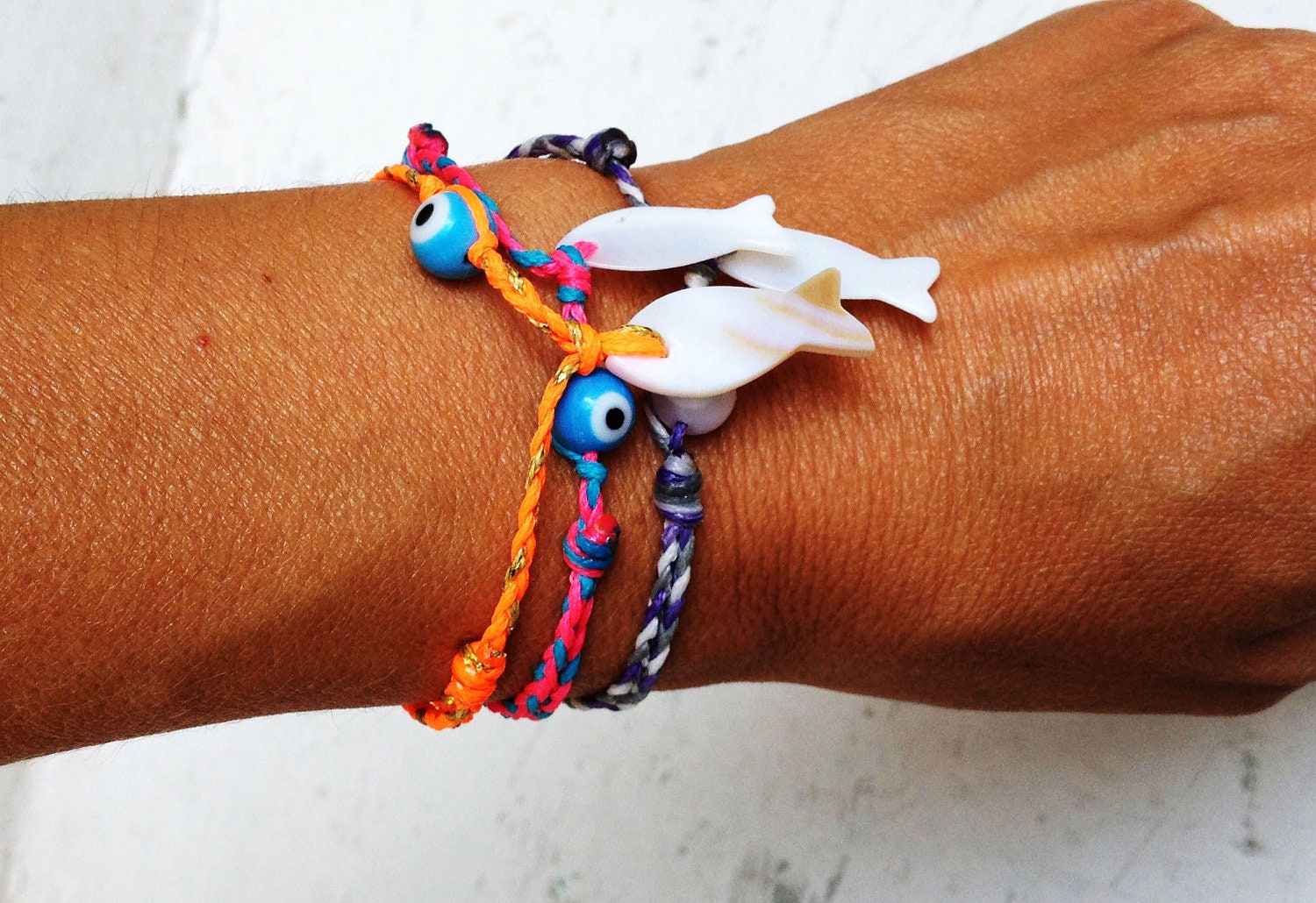 Greek Evil Eye Swim and Surf Bracelet
