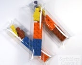 Minifigure bricks and men stick set by Scribblers Crayons