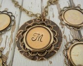 1" Round Antique Brass Disc with Scalloped Edge - Pack of 6 - Perfect for Hand Stamped Jewelry